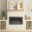 Be Modern Avella Black Nickel Remote Control Wall-Mounted Electric Inset Fire 860mm x 165mm x 491mm