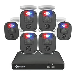 Swann Enforcer SWDVK-846806MQB-EU 1TB HDDGB 8-Channel 1080p DVR CCTV Kit & 6 Indoor & Outdoor Cameras