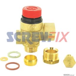 Worcester Bosch 87161424160 Valpr.Rel. 1/2 x 15mm x 1/8  - Use 314437 Cst No Brass Plug