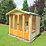 Shire Parham 6' 6" x 6' 6" (Nominal) Apex Timber Summerhouse