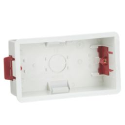 Knightsbridge  2-Gang Dry Lining  Box 47mm 10 Pack
