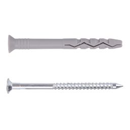 Easyfix  Nylon & Steel Countersunk Head Hammer Fixings 10mm x 120mm 10 Pack