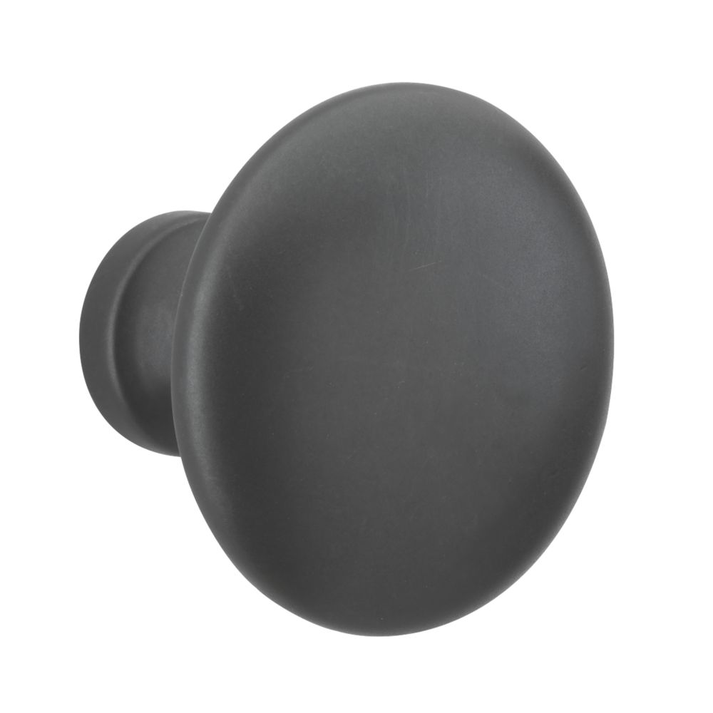 Urfic Round Smooth Knob Dark Antique Brass 40mm Screwfix