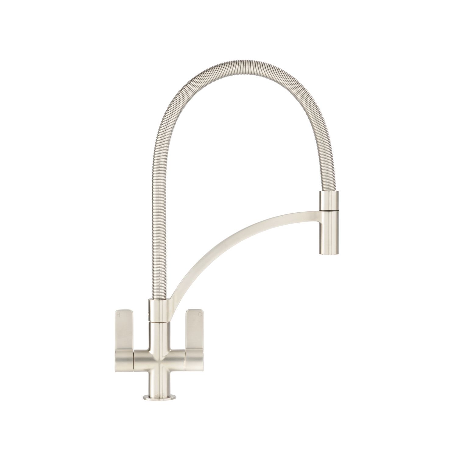Franke Wave Pull-Out Mono Mixer Kitchen Tap Brushed Steel (3164F)