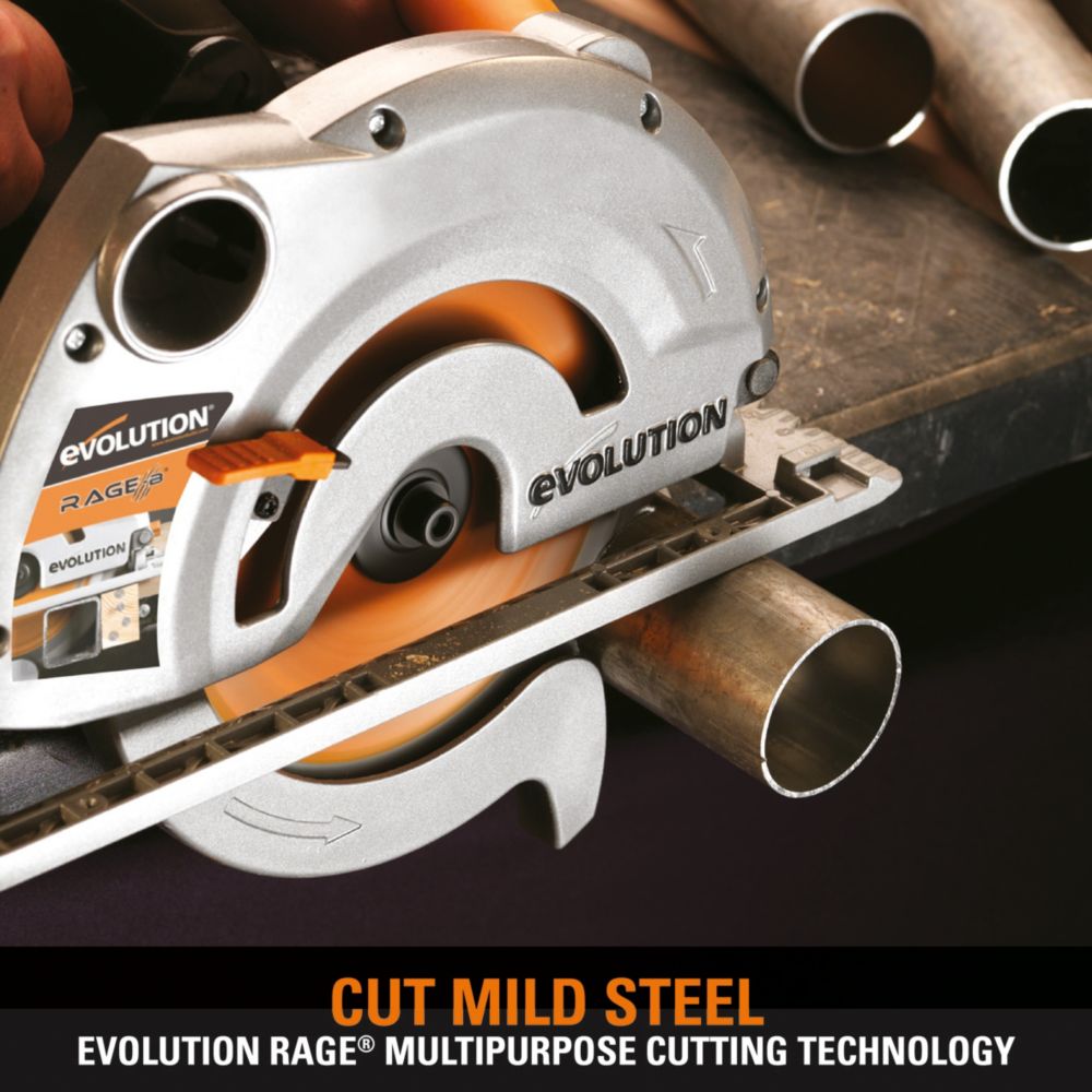 Evolution Power Tools RAGEBLADE 7-1/4-Inch Multipurpose Cutting Blade for  Steel, Aluminum, Wood and Plastics