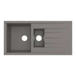 Swirl Erzen 1.5 Bowl  Grey Composite Sink 1000mm x 500mm