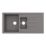 Swirl Erzen 1.5 Bowl  Grey Composite Sink 1000mm x 500mm