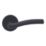 Cooke & Lewis Corfe Fire Rated Lever on Rose Handle Pair Matt Black