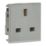 Knightsbridge  13A Unswitched Modular Socket Grey