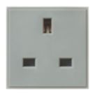Knightsbridge  13A Unswitched Modular Socket Grey