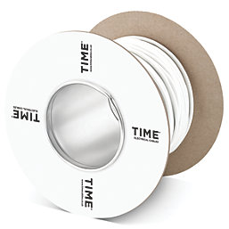 Time White 2-Pair 4-Core Unshielded Telephone Cable 50m Drum