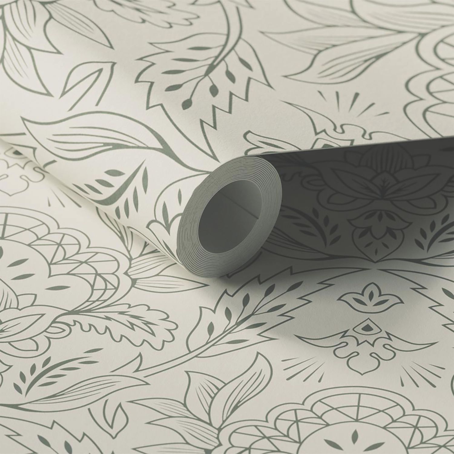 LickPro White Damask 01 Wallpaper Roll 52cm x 10m (316KV)