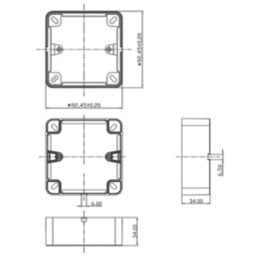 Knightsbridge 1-Gang Polished Chrome Surface Box Spacer 32mm