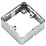 Knightsbridge 1-Gang Polished Chrome Surface Box Spacer 32mm