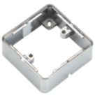 Knightsbridge 1-Gang Polished Chrome Surface Box Spacer 32mm