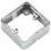 Knightsbridge 1-Gang Polished Chrome Surface Box Spacer 32mm