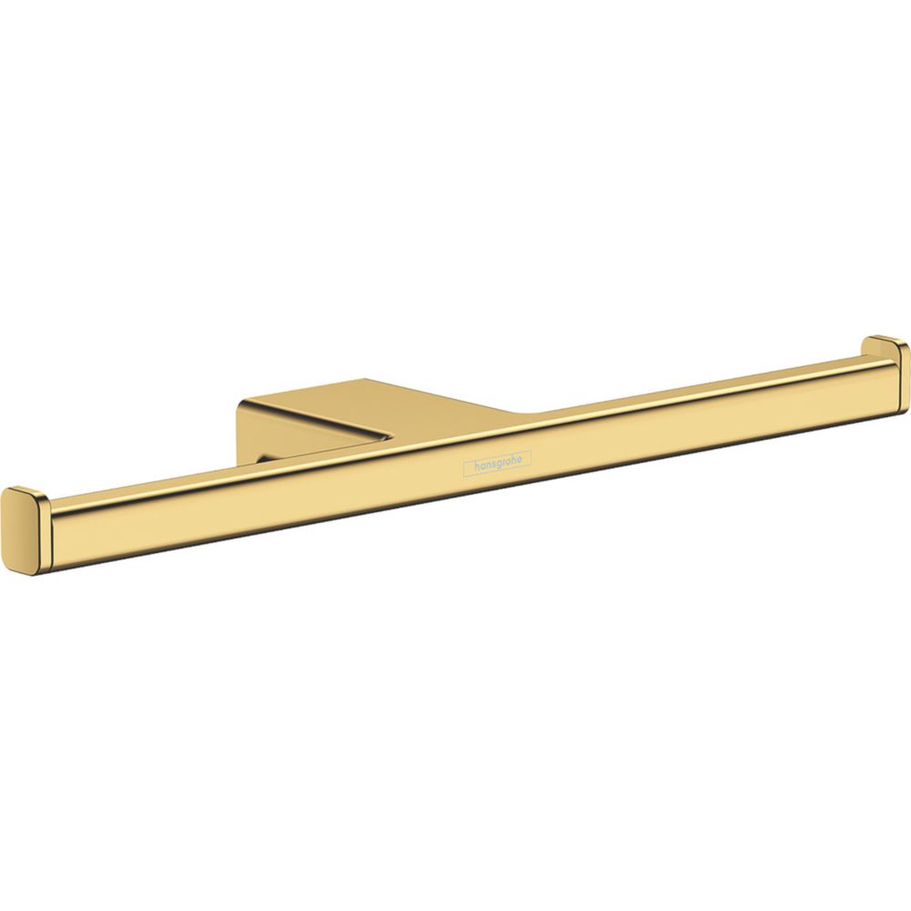 Hansgrohe AddStoris Double Toilet Roll Holder Polished Gold Optic