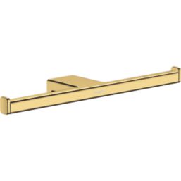 Hansgrohe AddStoris Double Toilet Roll Holder Polished Gold Optic