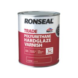 Ronseal 750ml Clear Gloss Solvent-Based Interior Wood Varnish