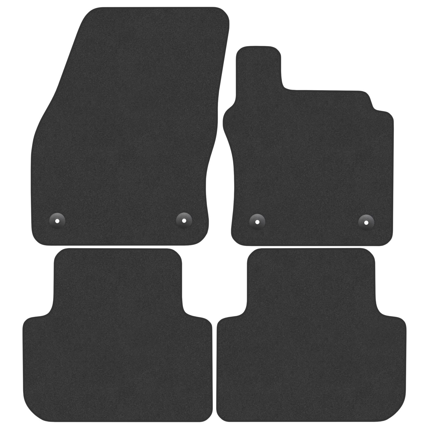 Car Mat Co. Volkswagen Tiguan 2016 on Carpet & Rubber Car Mats 4 Piece Set (316VV)