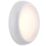 Saxby HeroPro Mini Outdoor Maintained Emergency Round LED Bulkhead Gloss White 12W 1200lm