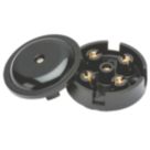 Knightsbridge  5A 4-Terminal Junction Box Black