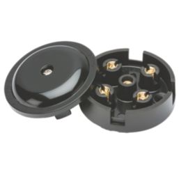 Knightsbridge  5A 4-Terminal Junction Box Black