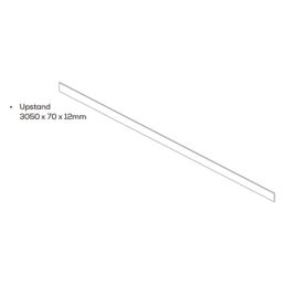 Mariz Vena Black Upstand 3050mm x 70mm x 12mm