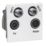 LAP  Quadruplex Modular Multimedia Socket White