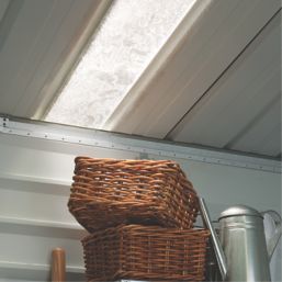 Yardmaster  9' 6" x 6' (Nominal) Apex Shiplap Metal Shed Stone Grey