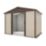 Yardmaster  9' 6" x 6' (Nominal) Apex Shiplap Metal Shed Stone Grey
