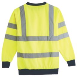 Pro RTX High Visibilty  Sweatshirt Yellow / Navy 3X Large 56" Chest