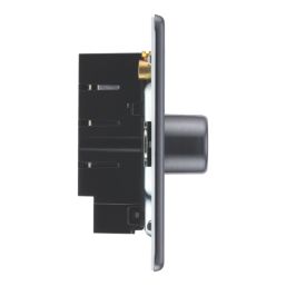 LAP  3-Gang 2-Way LED Dimmer Switch  Black Nickel with Colour-Matched Inserts