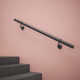 Rothley  Steel Handrail Kit Matt Black  1200mm