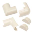 D-Line ABS Plastic Magnolia Trunking Accessories 5 Pieces