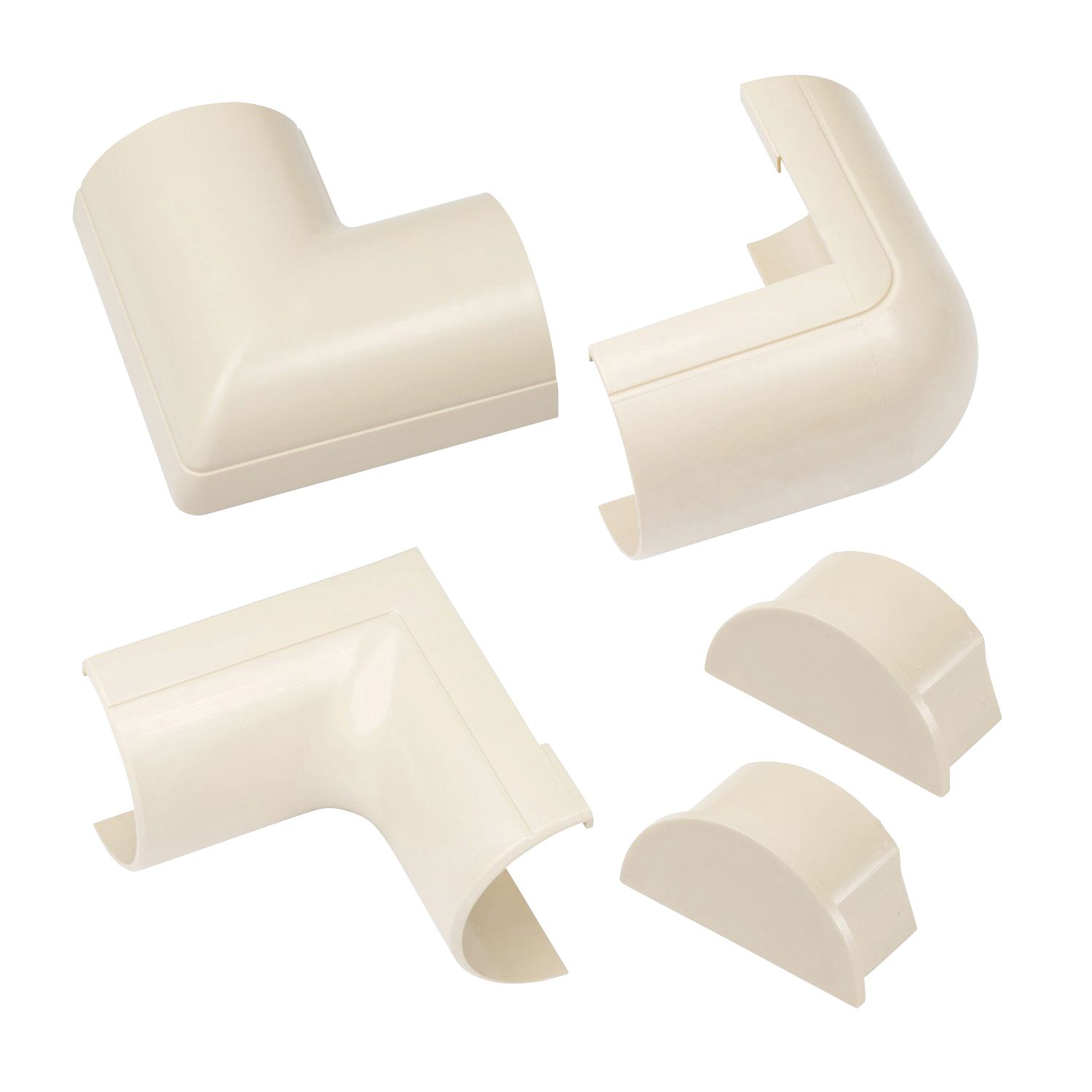 D-Line ABS Plastic Magnolia Trunking Accessories 5 Pieces (317FG)