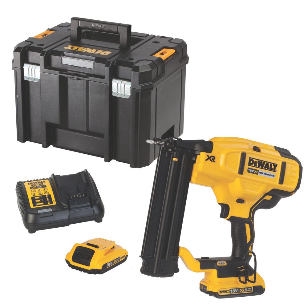 Dewalt cordless nail online gun set