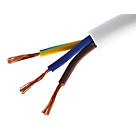 Time 2183Y White 3-Core 0.5mm² Flexible Cable 50m Drum
