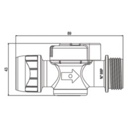 PolyPlumb Enhanced  Appliance Valve 15mm