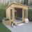 Forest Oakley 8' x 6' (Nominal) Pent Timber Summerhouse with Base