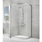 Triton Neo Eight Framed Quadrant Shower Enclosure  Chrome  1000mm x 800mm x 1900mm