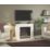 Be Modern Colby Electric Fireplace White 1016mm x 300mm x 805mm