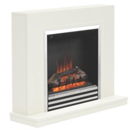 Be Modern Colby Electric Fireplace White 1016mm x 300mm x 805mm
