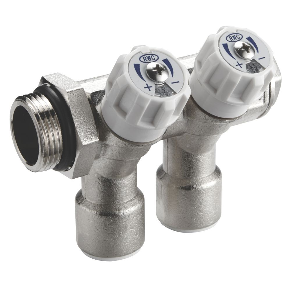 Reliance Valves 2-Port Potable Water Manifold 15mm x 3/4"