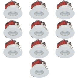 Luceco FType Spot Fixed  LED Downlights White 5W 550lm 10 Pack