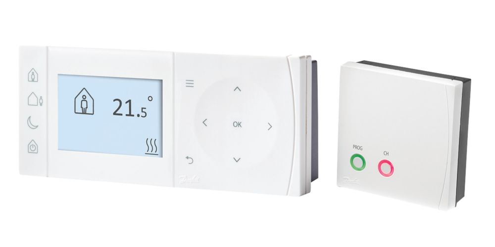 Danfoss TPOneRF + RX1S 1Channel Wireless Programmable Thermostat