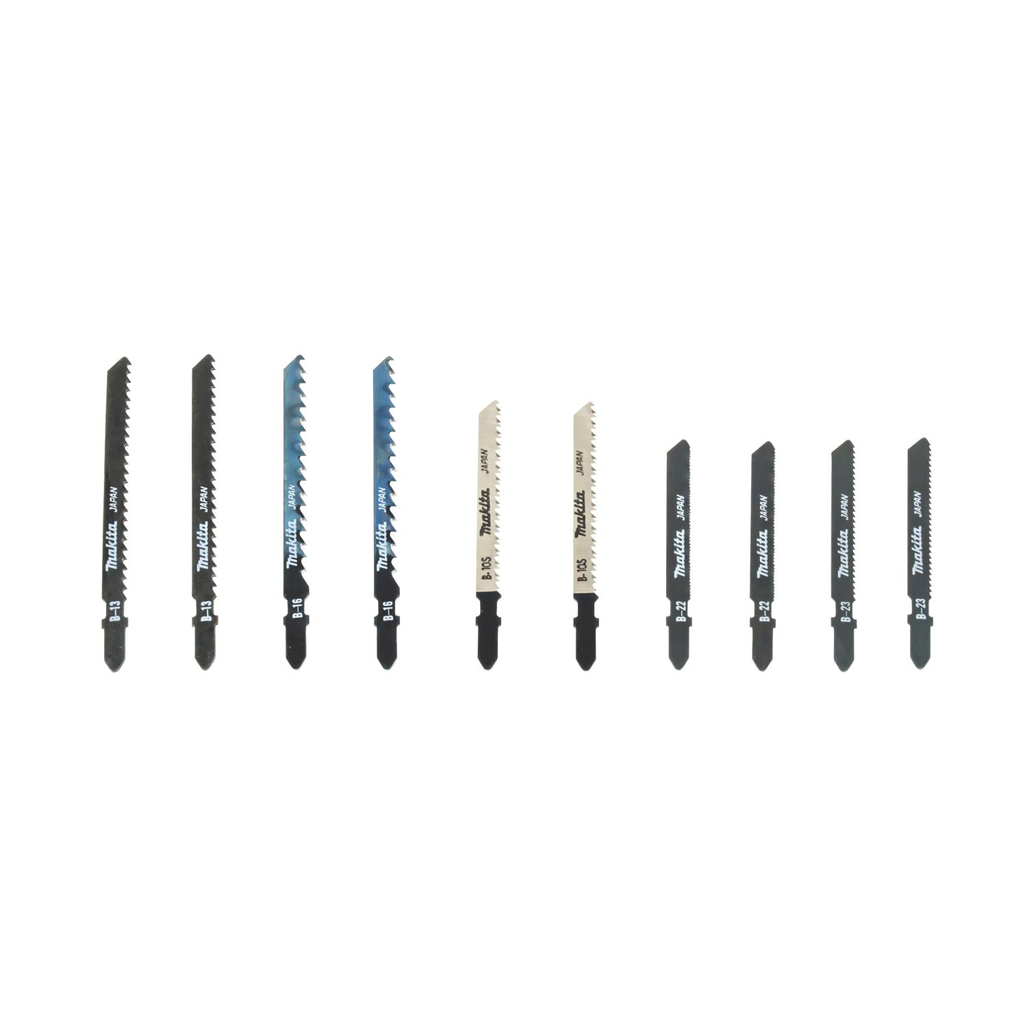 Makita B-44410 Multi-Material Jigsaw Blade Set 10 Pieces (3181R)