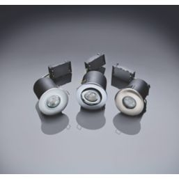 LAP  Fixed  Fire Rated Downlight Brushed Steel