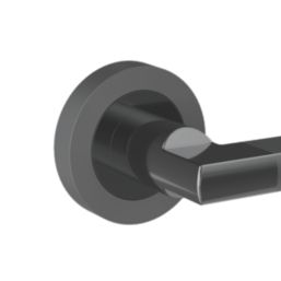 Cooke & Lewis Jaslanic Fire Rated Lever on Rose Handle Pair Titanium