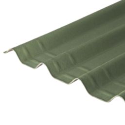 Onduline Easyfix Corrugated Bitumen Roofing Sheets Green 2000mm x 2.6mm x 820mm 5 Pack